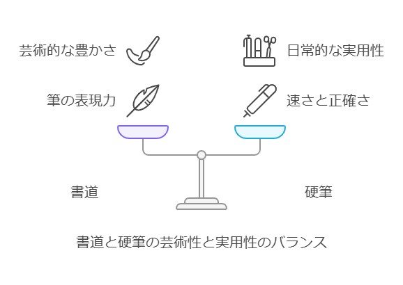 1. はじめに：書道と硬筆の基本的な関係 visual selection