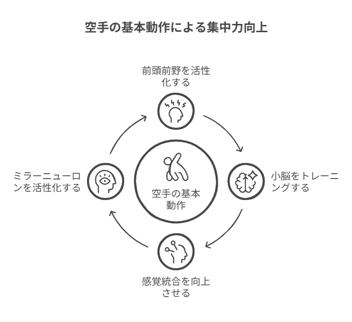 空手の基本動作が脳を鍛える：集中力向上のメカニズム visual selection
